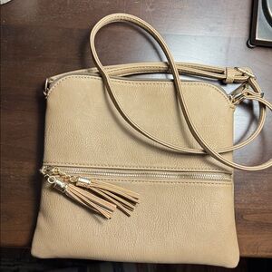 Elegant Tan Crossbody Bag